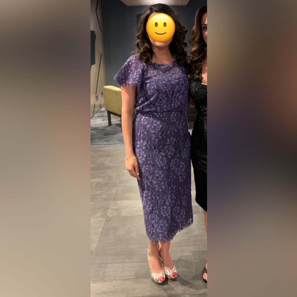 Js Collections Lace Flutter Sleeve Midi Dress - image 1